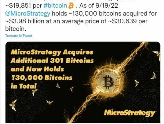 MicroStrategy devient inarrêtable : 301 bitcoins de plus dans son crypto-trésor de guerre