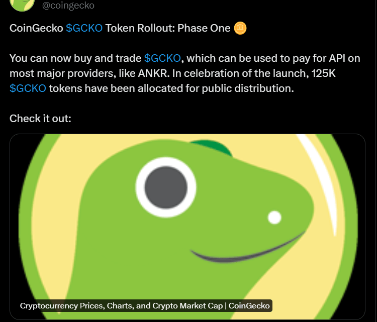 Après la SEC, c’est au tour de CoinGecko de se faire hack son compte X (Twitter)