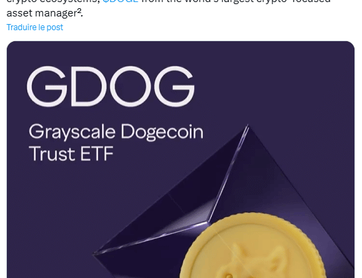 ETF cryptos : Grayscale lance ses fonds sur Dogecoin (GDOG) et XRP (GXRP) à la bourse de New York