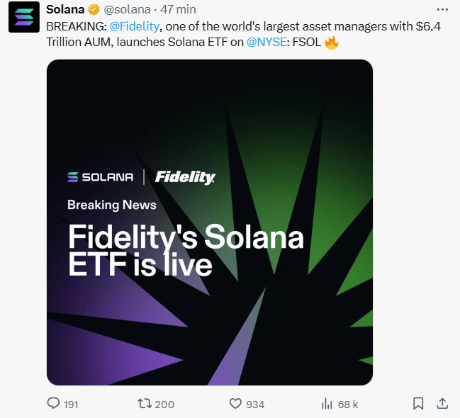 ETF Solana : le géant Fidelity, ainsi que Canary Capital, rajoutent deux fonds SOL en bourse