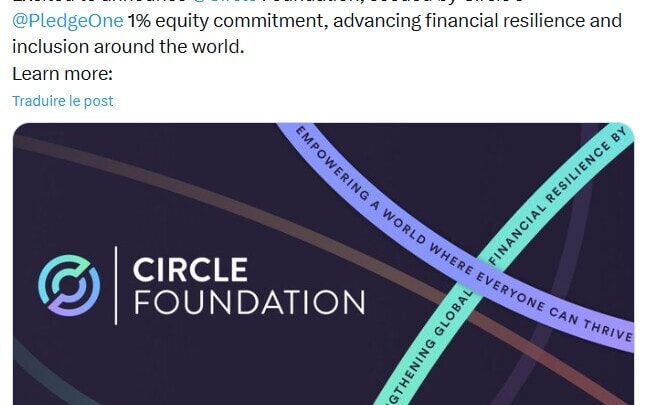 Circle Foundation : l’émetteur du stablecoin USDC lance une fondation pour financer des projets philanthropiques