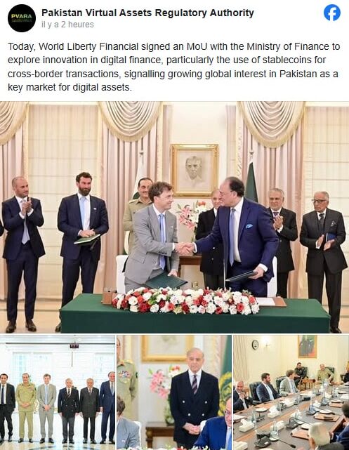 Le Pakistan souhaite utiliser le stablecoin USD1 de WLFI pour ses paiements internationaux