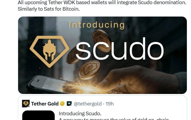 Tether lance Scudo, pour faciliter les échanges de son or tokenisé XAUT