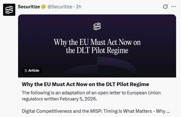 Tokenisation RWA : « les États-Unis vont dépasser l’Europe », s’inquiètent les acteurs cryptos de l’UE