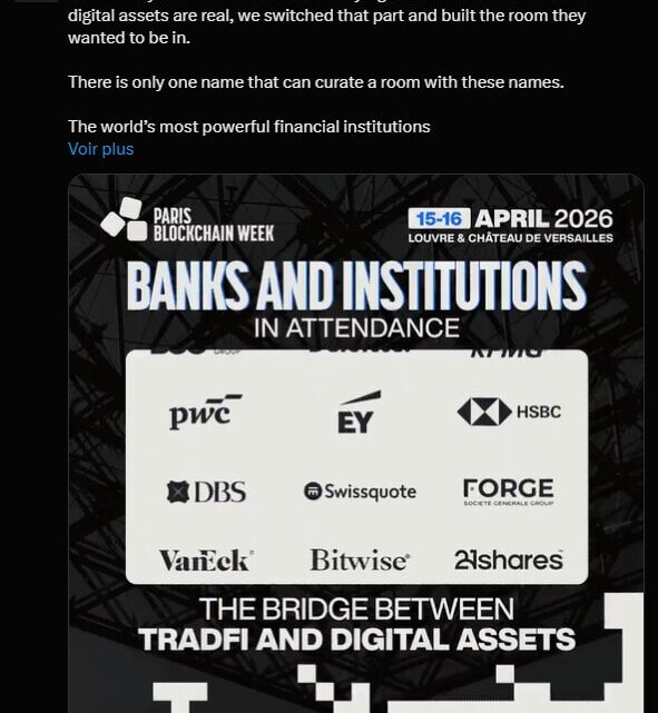 Paris Blockchain Week 2026 : La finance traditionnelle bascule dans l’ère crypto