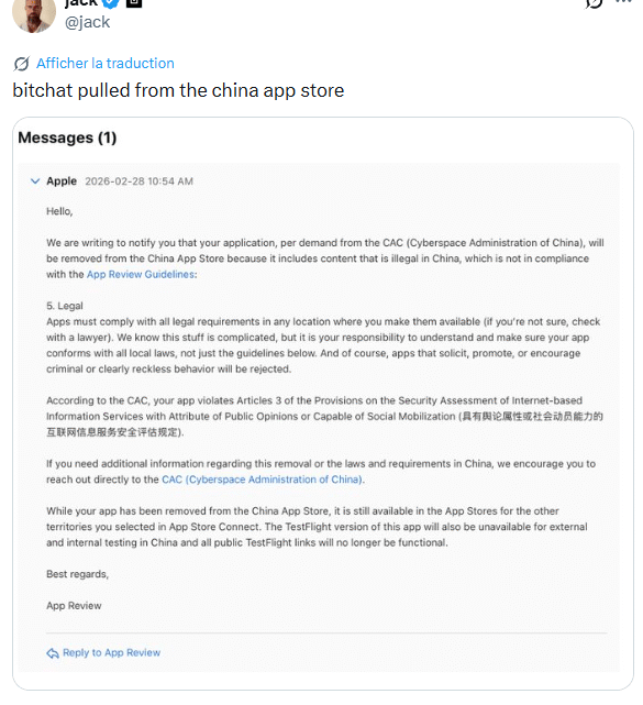 Liberté d’expression : la Chine fait la guerre à Jack Dorsey