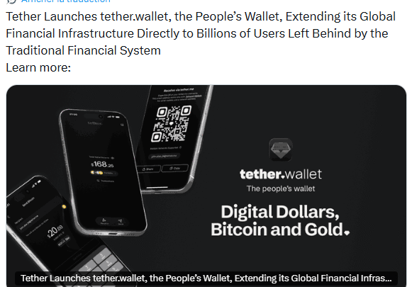 Tether lance son propre wallet crypto, pour faciliter encore plus les transactions en stablecoin USDT