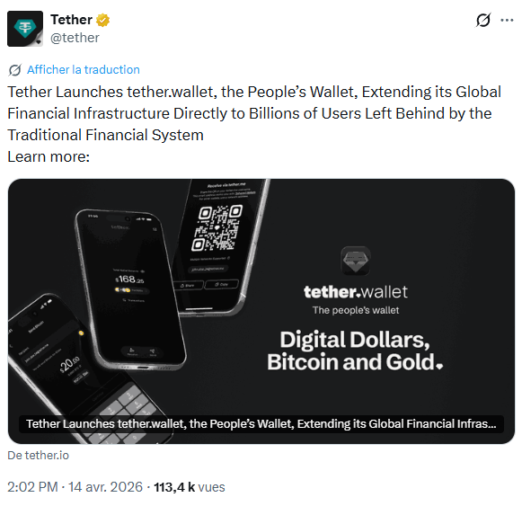 Tether lance son propre wallet crypto, pour faciliter encore plus les transactions en stablecoin USDT