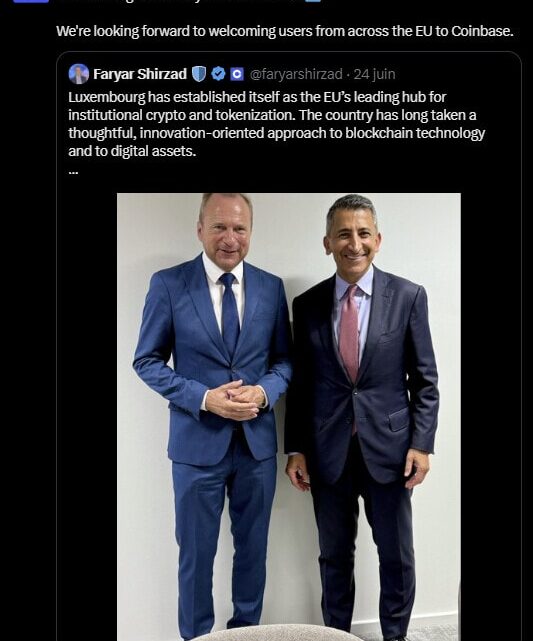 MiCA : Coinbase s’offre un accès aux 27 pays de l’UE