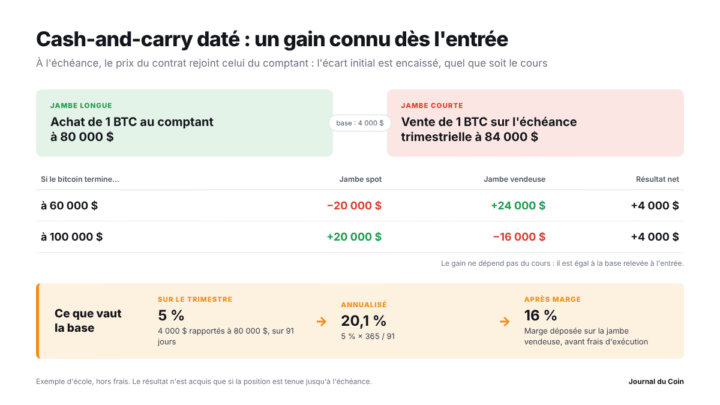 Cash-and-carry : le rendement qu’on connaît avant de l’encaisser